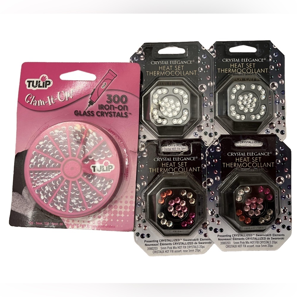 Crystal Elegance Heat Set Thermocollant Swarovski Elements (4) Plus Tulip